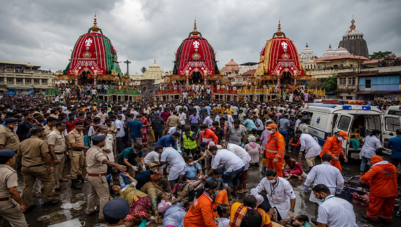 Puri Rath Yatra 2026 crowd surge
