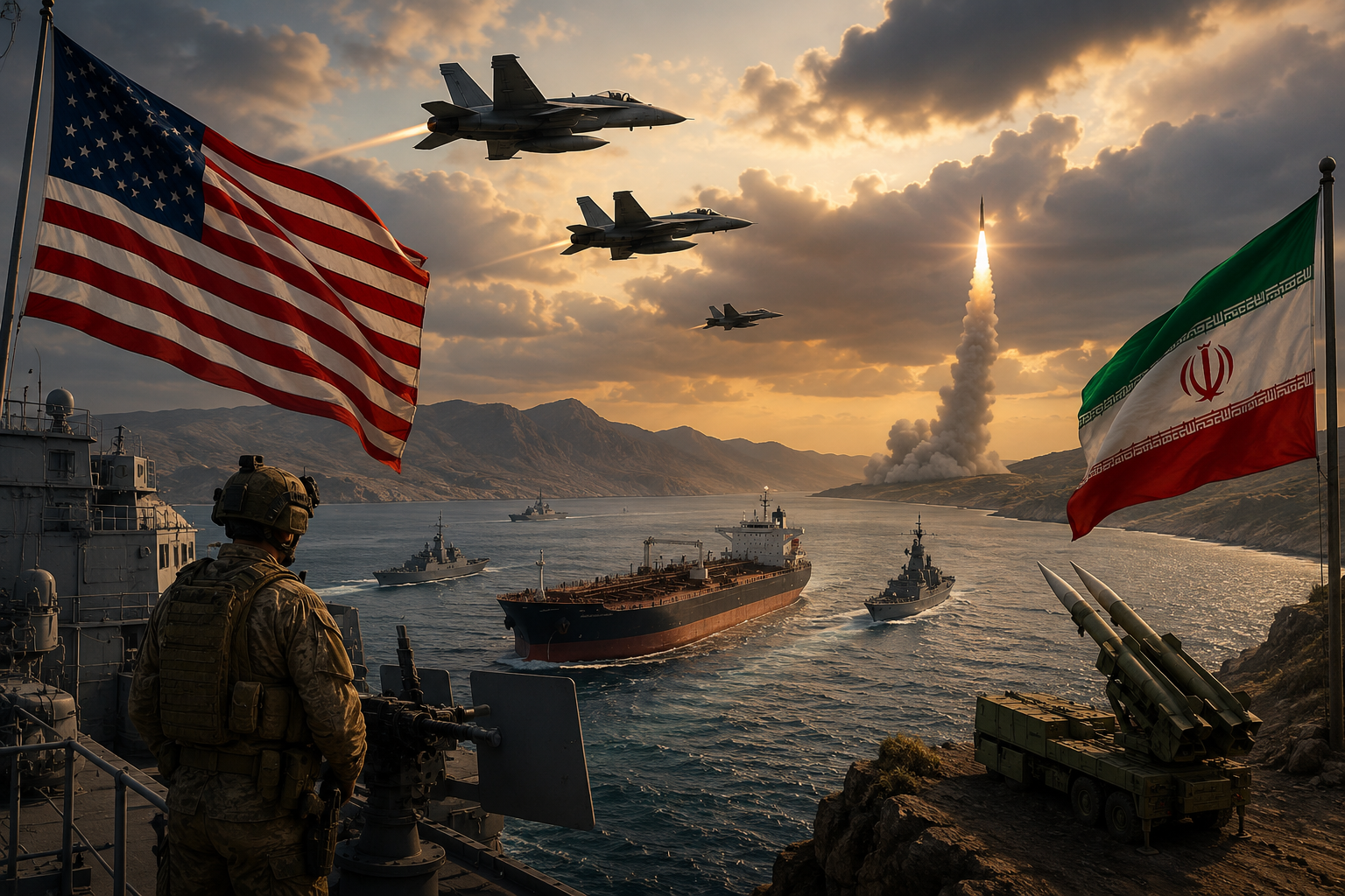 US Plans Larger Strikes on Iran after Hormuz Ship Attacks