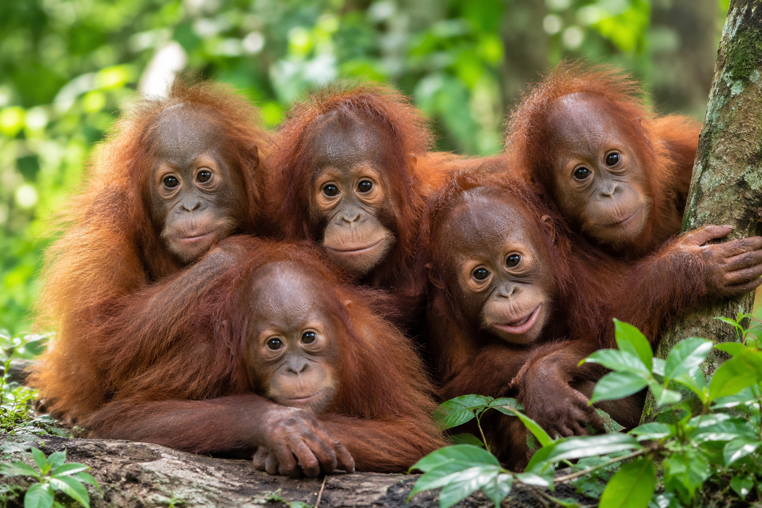 5 Baby Orangutans Found in Odisha