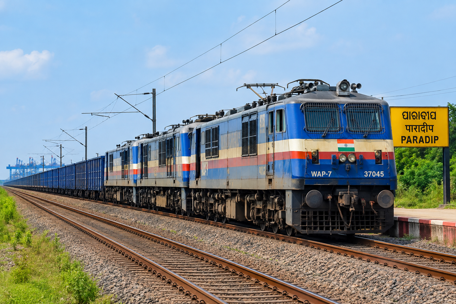 Triplet Train from Paradip to Talcher